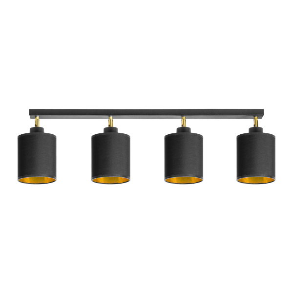 BATI wall and ceiling luminaire, max. power  4x60W, E27, black BATI wall and ceiling luminaire, max. power  4x60W, E27, black