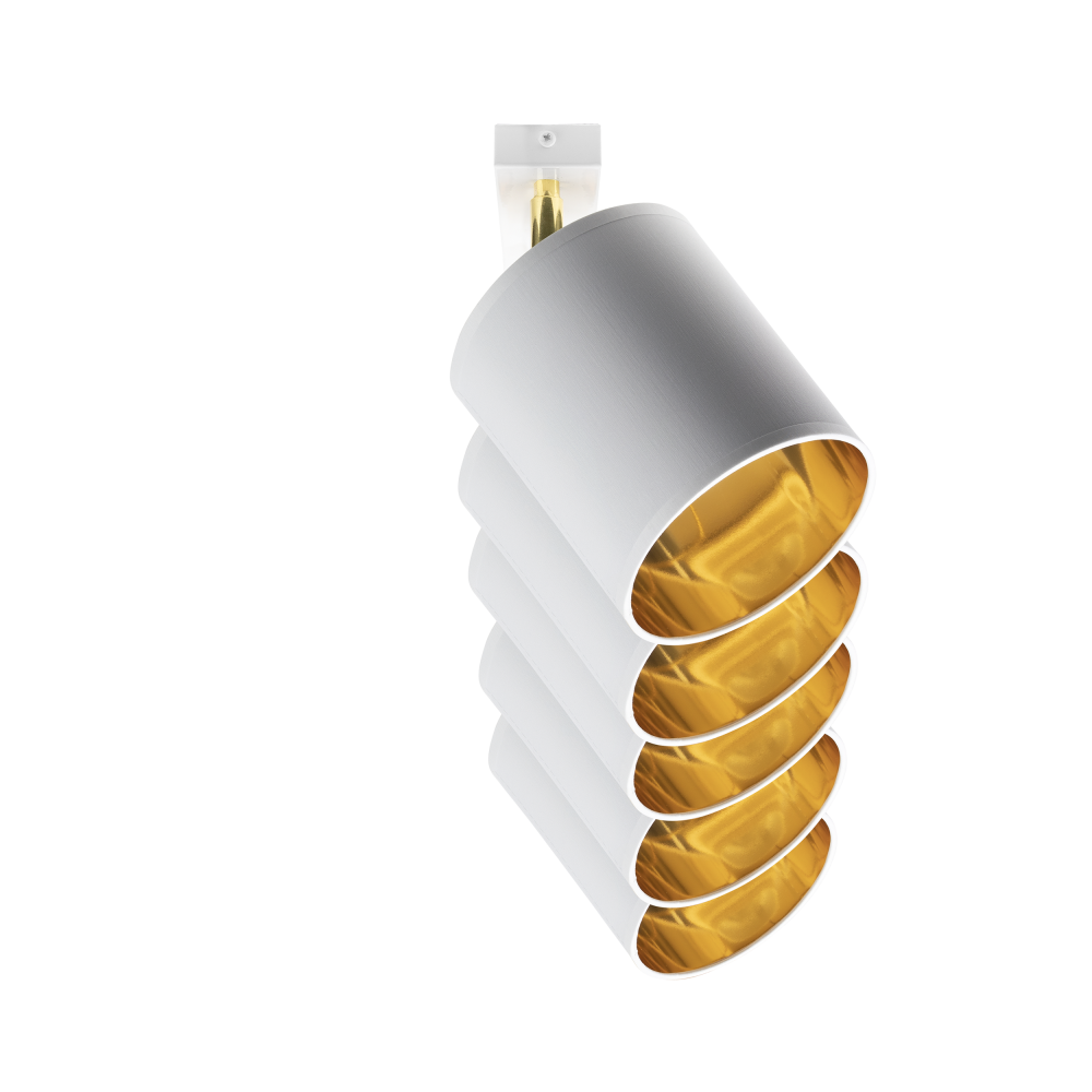 BATI wall and ceiling luminaire, max. power  5x60W, E27, white