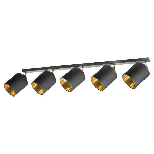 BATI wall and ceiling luminaire, max. power  5x60W, E27, black BATI wall and ceiling luminaire, max. power  5x60W, E27, black