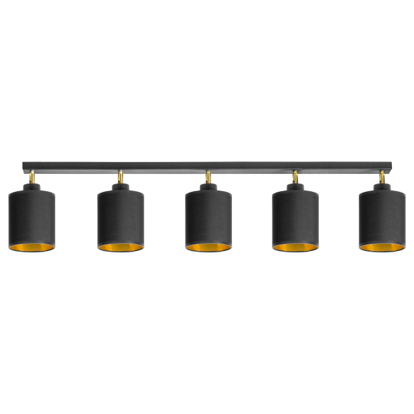 BATI wall and ceiling luminaire, max. power  5x60W, E27, black BATI wall and ceiling luminaire, max. power  5x60W, E27, black