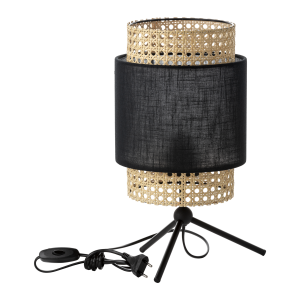 LANA, bedside lamp, E27 max.60W, black