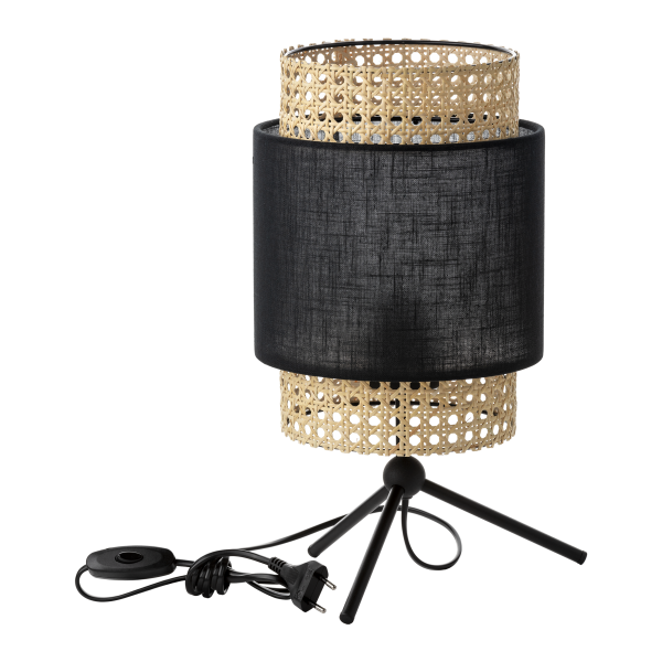 LANA, bedside lamp, E27 max.60W, black LANA, bedside lamp, E27 max.60W, black
