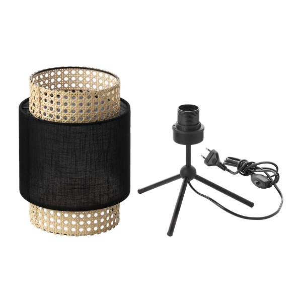LANA, bedside lamp, E27 max.60W, black LANA, bedside lamp, E27 max.60W, black