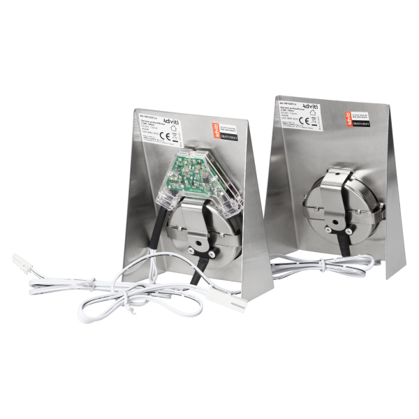 Under-cabinet LED light with a touchless switch, 2W, 180lm, 4000K, INOX Under-cabinet LED light with a touchless switch, 2W, 180lm, 4000K, INOX