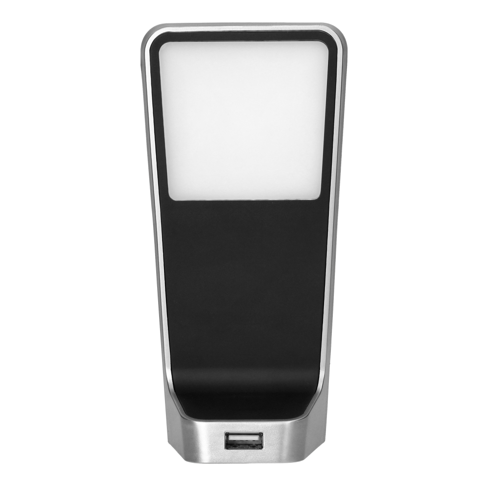 NELA set of 3 under-cabinet LED lamps, 2x2W+7.5W, 4000K, with USB, black