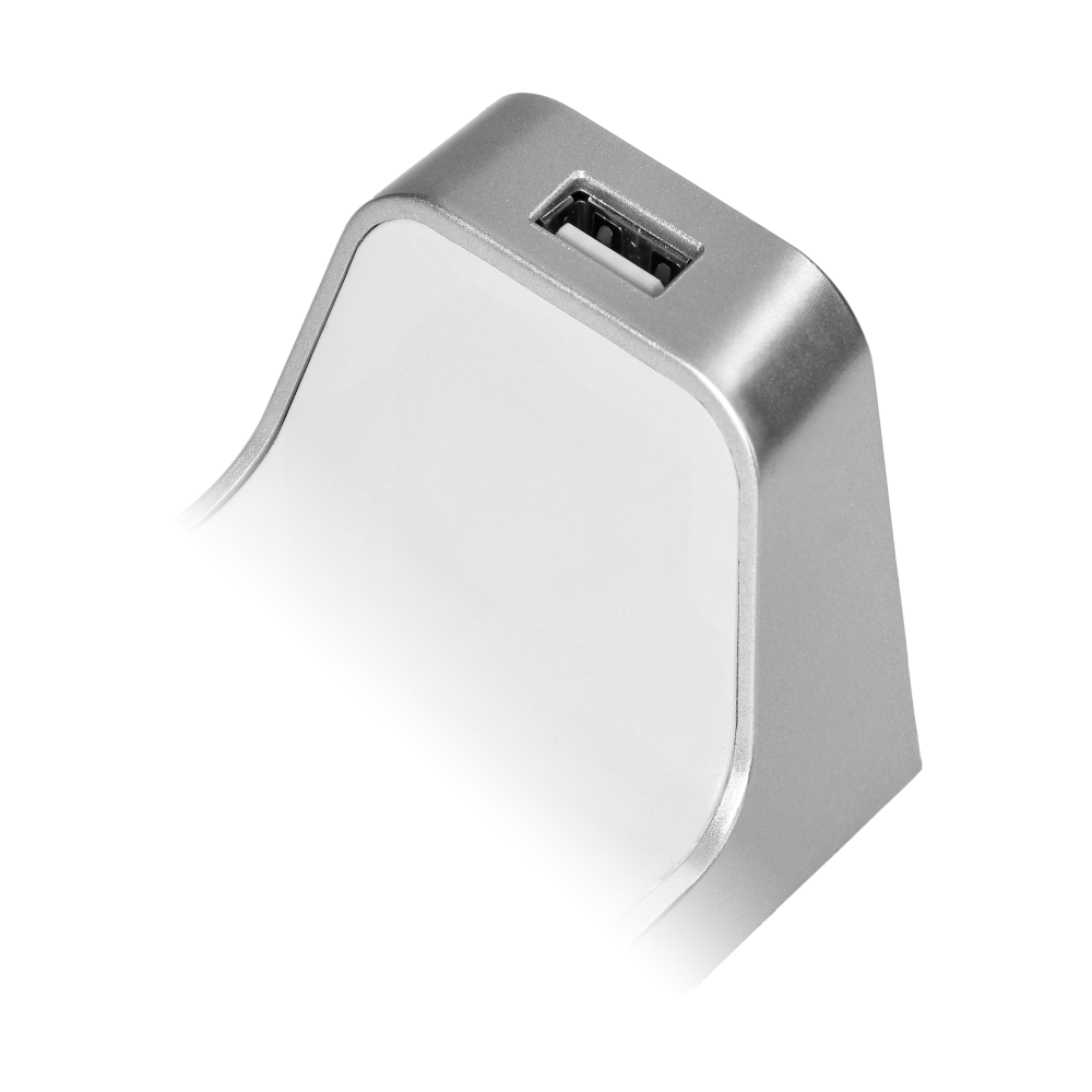 NELA set of 3 under-cabinet LED lamps, 2x2W+7.5W, 4000K, with USB, white