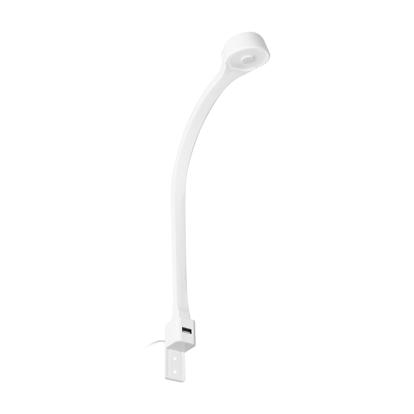 TEO LED bedside lamp, 1,8/7,5W, 90lm, 4000K, with USB, white TEO LED bedside lamp, 1,8/7,5W, 90lm, 4000K, with USB, white