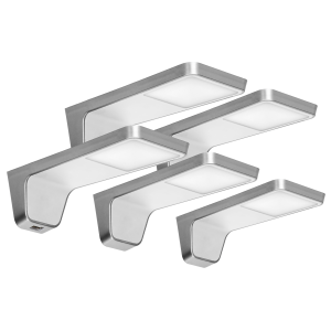 NELA set of 5 under-cabinet LED lamps, 4x2W+7.5W, 4000K, with USB, white