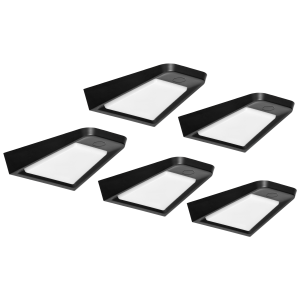 DIKI set of 5 under-cabinet LED lamps, 5x2W, 4000K, with touchless switch, black