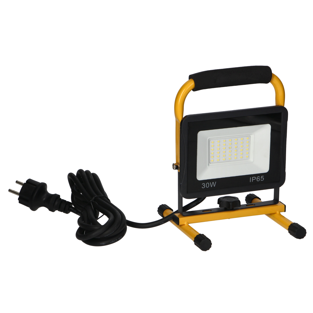 STATIX workshop floodlight on a stand, 30W, 2400lm, IP65, 6000K
