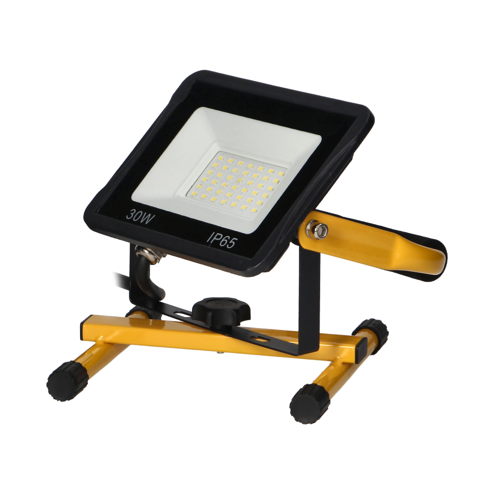 STATIX workshop floodlight on a stand, 30W, 2400lm, IP65, 6000K