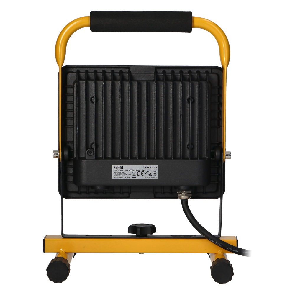 STATIX workshop floodlight on a stand, 50W, 4000lm, IP65, 6000K