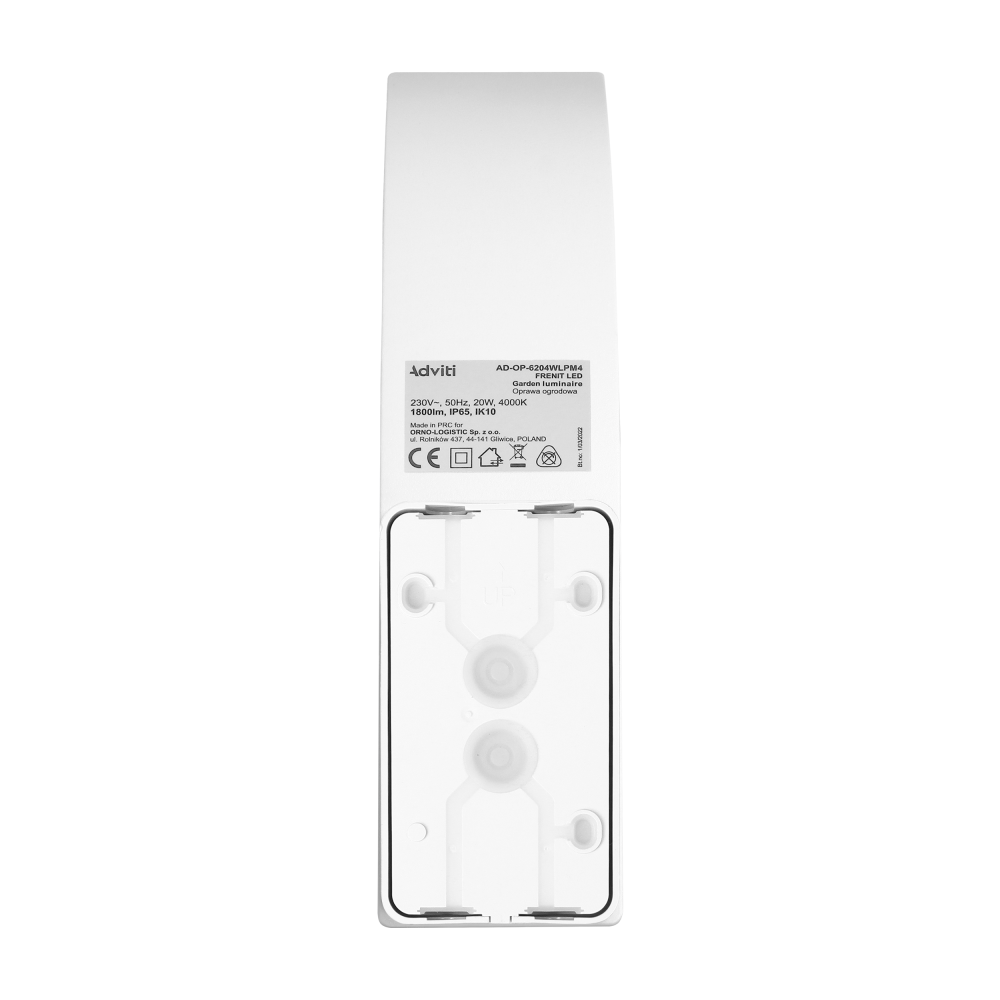 FRENIT LED 20W garden luminaire, 2000lm, IP65, 4000K, white