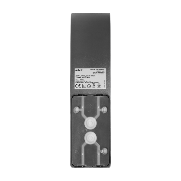 FRENIT LED 20W garden luminaire, 2000lm, IP65, 4000K, grey FRENIT LED 20W garden luminaire, 2000lm, IP65, 4000K, grey