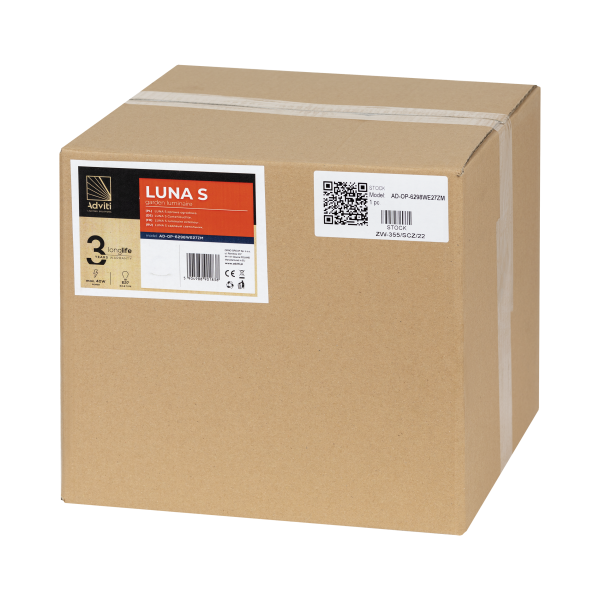 LUNA S garden light ball 1xE27, 1x40W, IP44, white, Ø 300 LUNA S garden light ball 1xE27, 1x40W, IP44, white, Ø 300