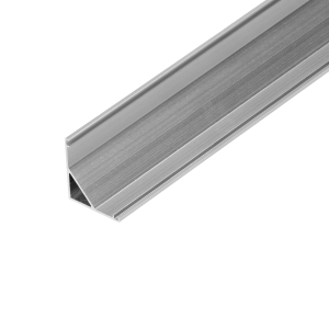 Aluminium profile for LED strips, 2000 x 15.8 x 15.8 mm, angled, silver