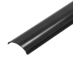 LED strip angle cover, AD-LP-6502 series, 2m, polycarbonate black, set of 50 pcs.