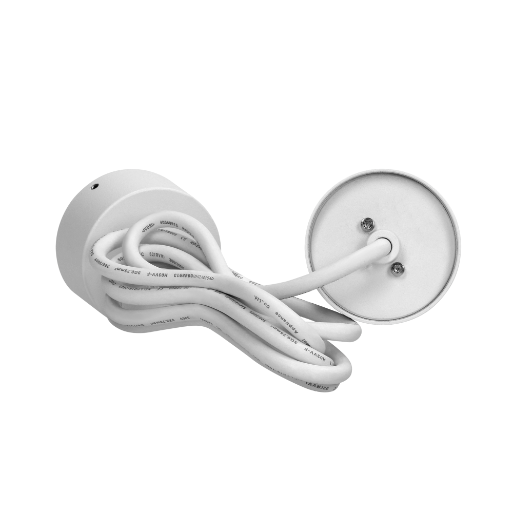 BARBRA PLR GU10 oprawa wisząca max 7W, IP20, okrągła, biała, aluminium