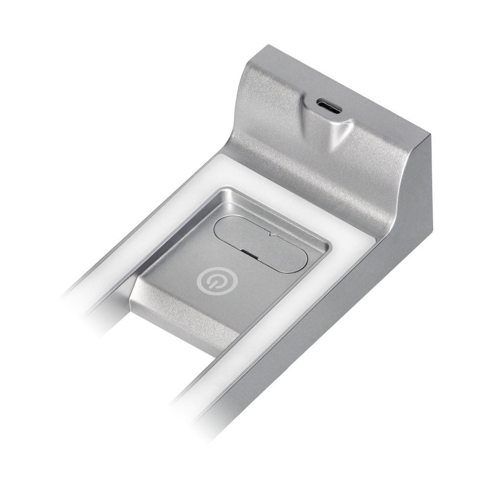 ARTUS LED under-cabinet lamp set, 3x3W, 3x225lm, 4000K, with touch switch and USB, grey