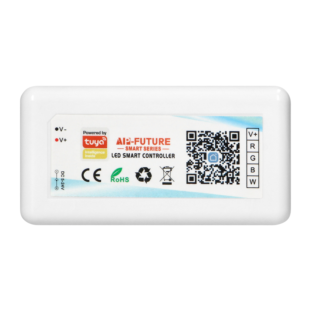 Bezdprzewodowy sterownik do taśm LED RGBW Tuya, 5-24V 24A