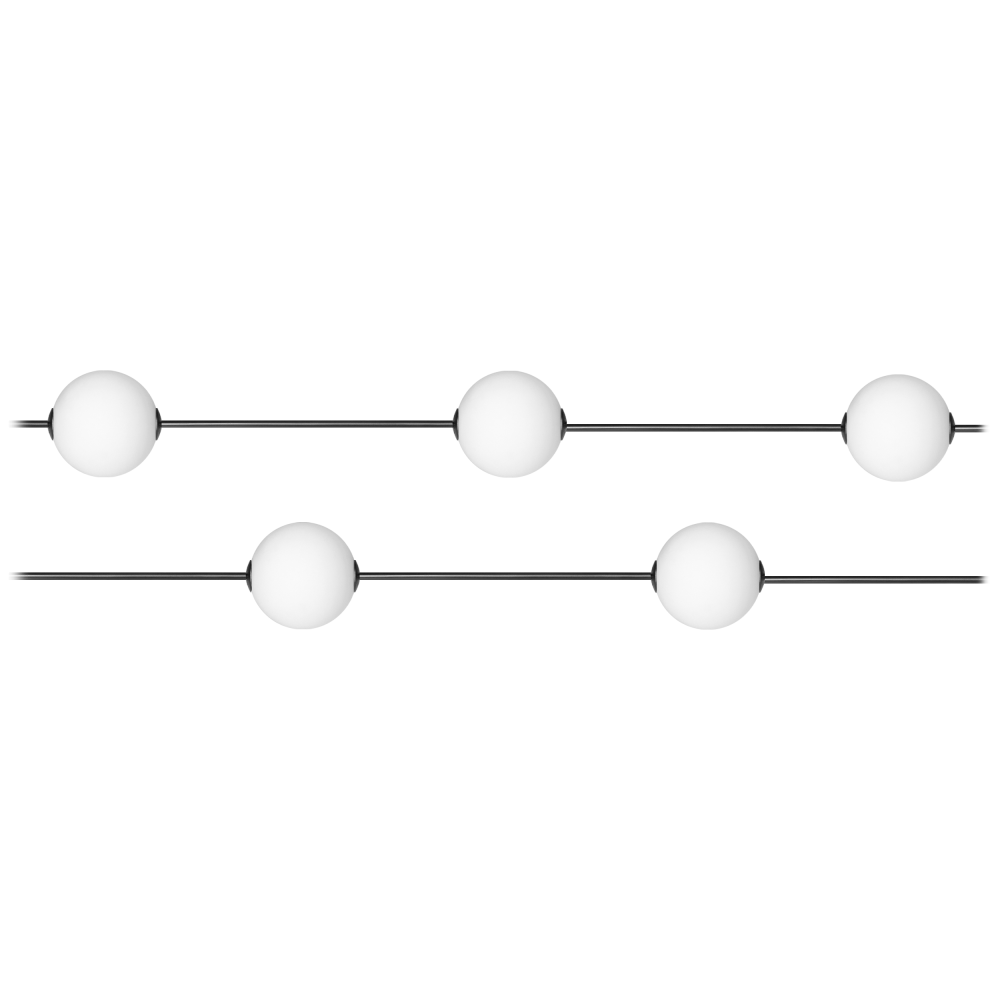 Lighting garland, 15 x 1W, 15 x 60lm, 2500K, 10.5m