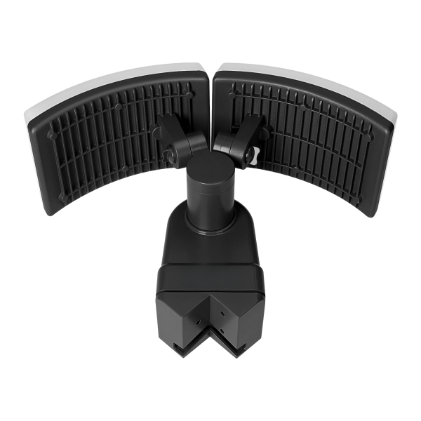 TOS DUO LED 2x20W double garden floodlight with PIR motion sensor, 2x1600lm, IP65, 4000K, PC, black