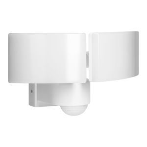 TOS DUO LED 2x20W double garden floodlight with PIR motion sensor, 2x1600lm, IP65, 4000K, PC, white