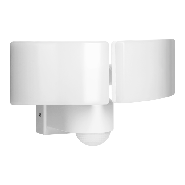 TOS DUO LED 2x20W podwójny naświetlacz ogrodowy z PIR, 2x1600lm, IP65, 4000K, PC, biały
