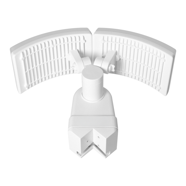 TOS DUO LED 2x20W podwójny naświetlacz ogrodowy z PIR, 2x1600lm, IP65, 4000K, PC, biały