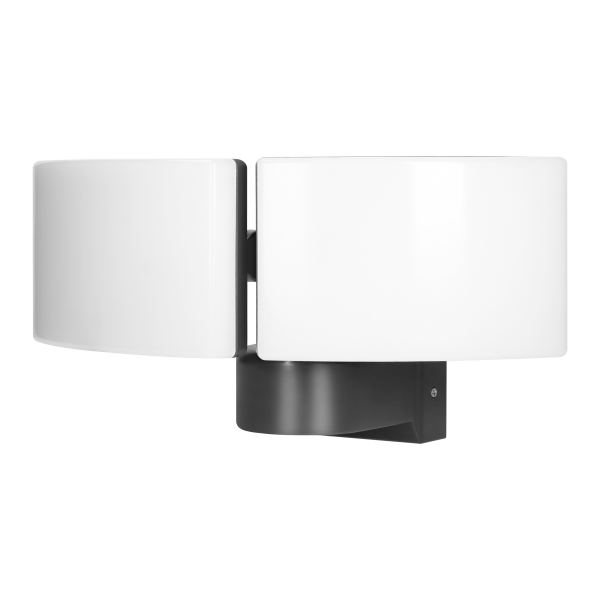 TOS DUO LED 2x20W double garden floodlight, 2x1600lm, IP65, 4000K, PC, grey