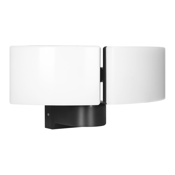 TOS DUO LED 2x20W podwójny naświetlacz ogrodowy, 2x1600lm, IP65, 4000K, PC, czarny