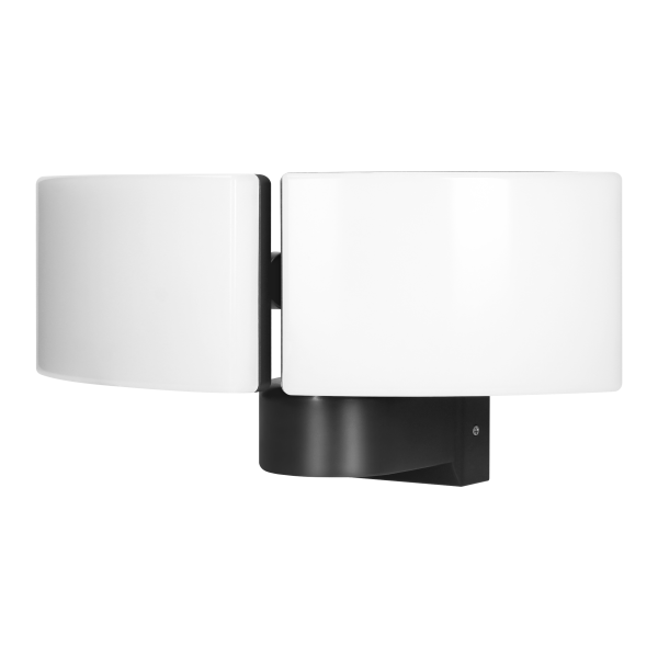 TOS DUO LED 2x20W podwójny naświetlacz ogrodowy, 2x1600lm, IP65, 4000K, PC, czarny