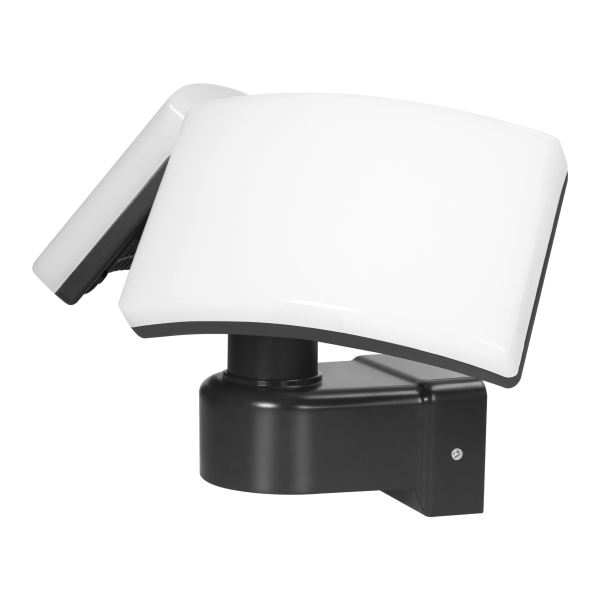 TOS DUO LED 2x20W podwójny naświetlacz ogrodowy, 2x1600lm, IP65, 4000K, PC, czarny