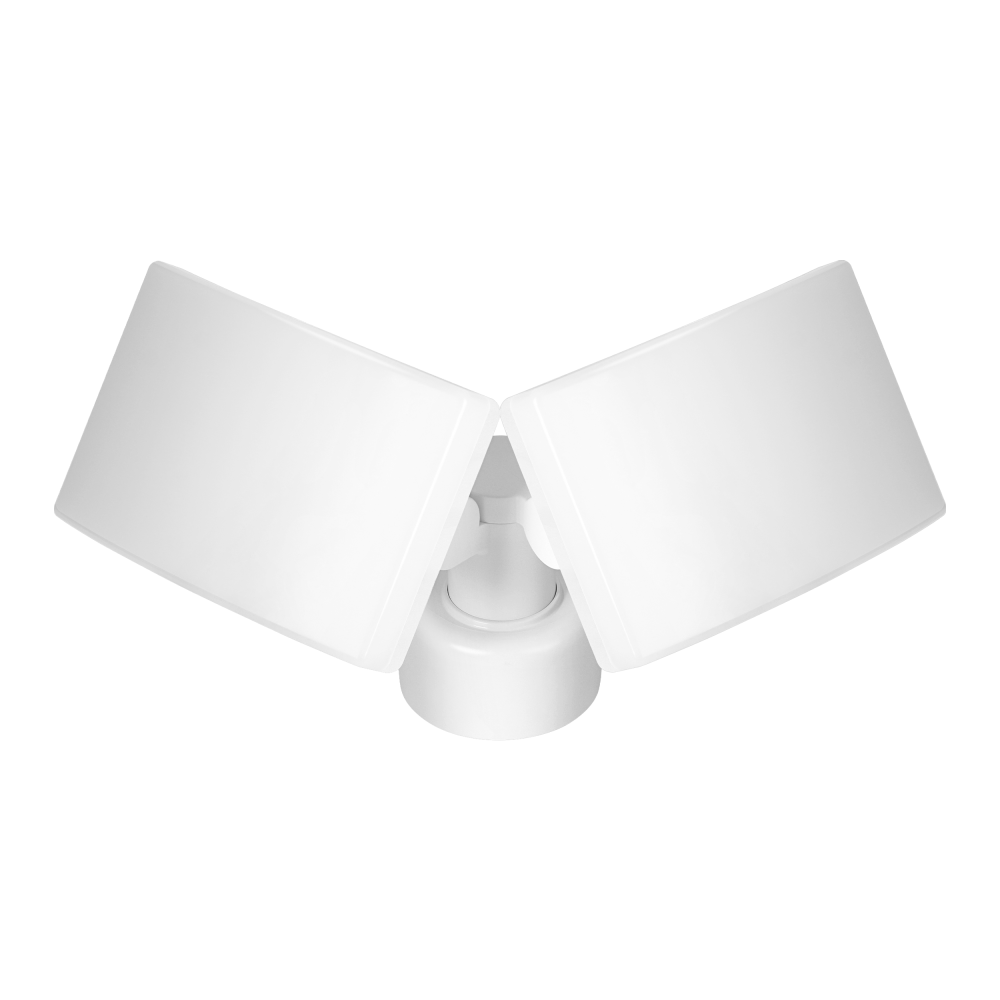 TOS DUO LED 2x20W podwójny naświetlacz ogrodowy, 2x1600lm, IP65, 4000K, PC, biały