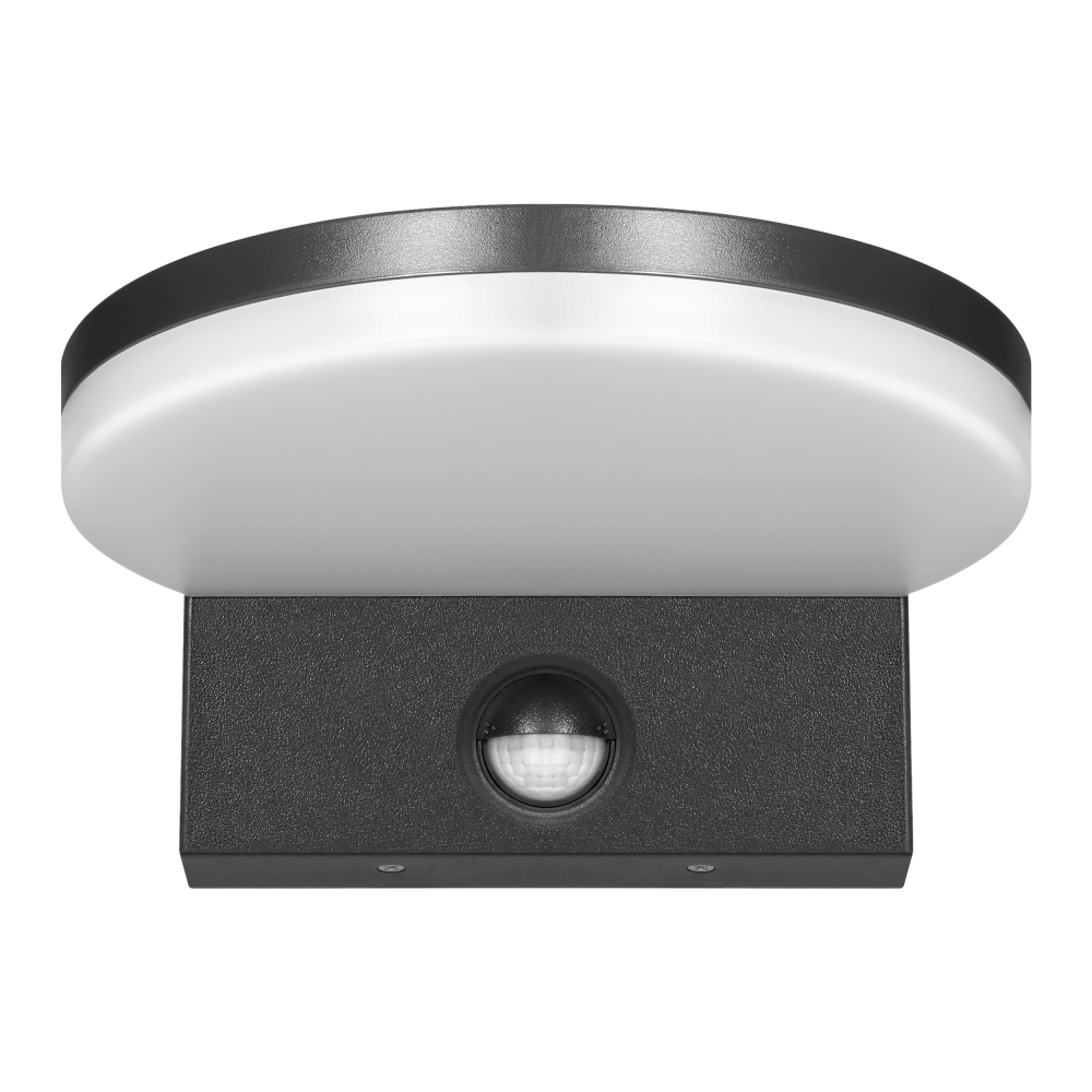 ASPEN LED 15W, oprawa ogrodowa z czujnikiem ruchu PIR, 1300lm, IP65, 4000K, czarna