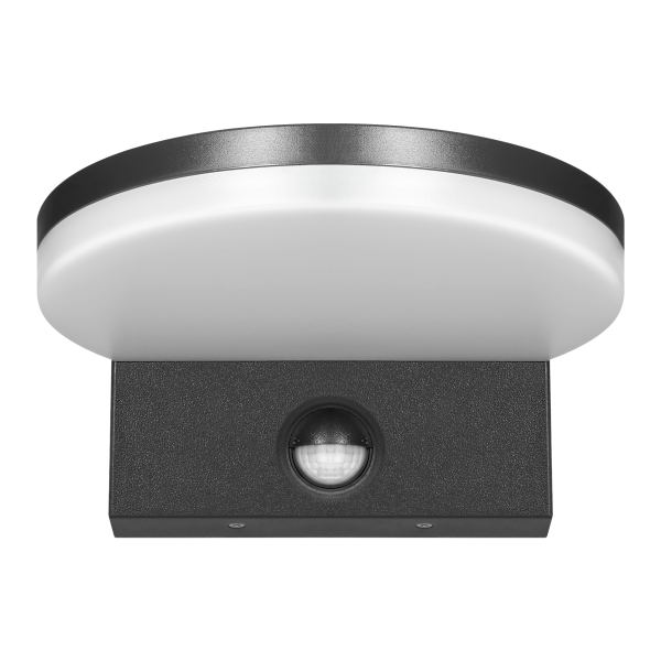 ASPEN LED 15W, garden luminaire with PIR motion sensor, 1300lm, IP65, 4000K, black