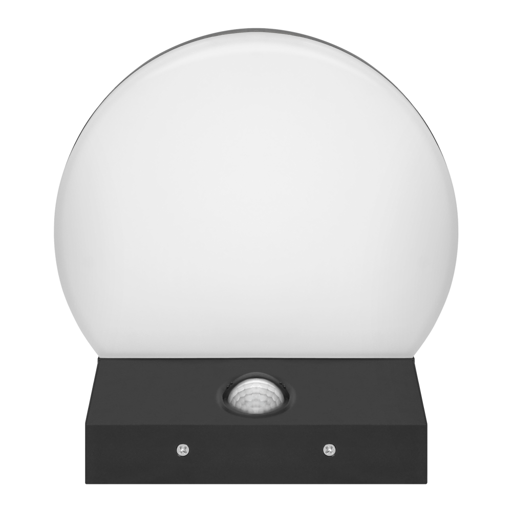 ASPEN LED 15W, garden luminaire with PIR motion sensor, 1300lm, IP65, 4000K, black