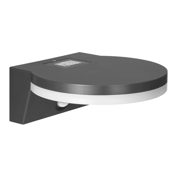 ASPEN LED 15W, garden luminaire with PIR motion sensor, 1300lm, IP65, 4000K, grey