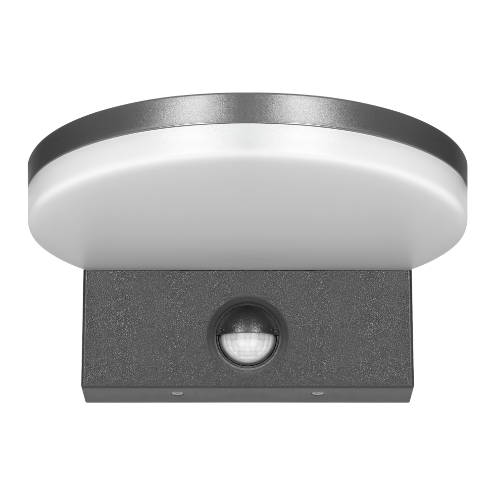 ASPEN LED 15W, garden luminaire with PIR motion sensor, 1300lm, IP65, 4000K, grey