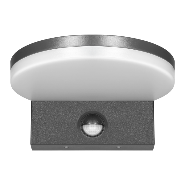ASPEN LED 15W, oprawa ogrodowa z czujnikiem ruchu PIR, 1300lm, IP65, 4000K, szara