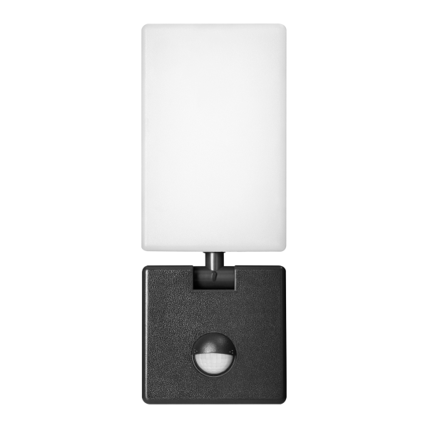 ENID LED 10W, oprawa ogrodowa z czujnikiem ruchu PIR, 800lm, IP65, 4000K, czarna