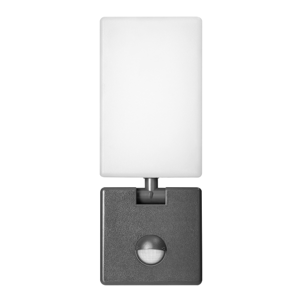 ENID LED 10W, garden luminaire with PIR motion sensor, 800lm, IP65, 4000K, grey