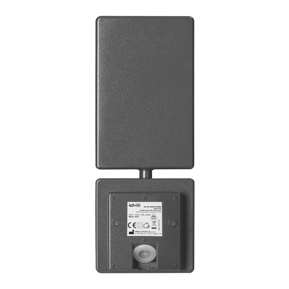 ENID LED 10W, garden luminaire with PIR motion sensor, 800lm, IP65, 4000K, grey