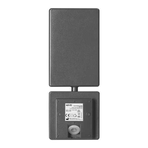 ENID LED 10W, oprawa ogrodowa z czujnikiem ruchu PIR, 800lm, IP65, 4000K, szara