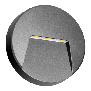 SLIGO LED 3W, Outdoor wall lamp, 240lm, IP65, 4000K, round, grey