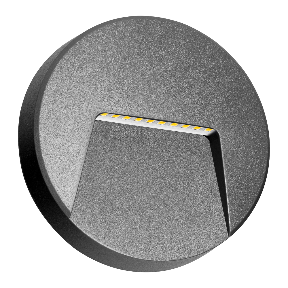 SLIGO LED 3W, Outdoor wall lamp, 240lm, IP65, 4000K, round, grey
