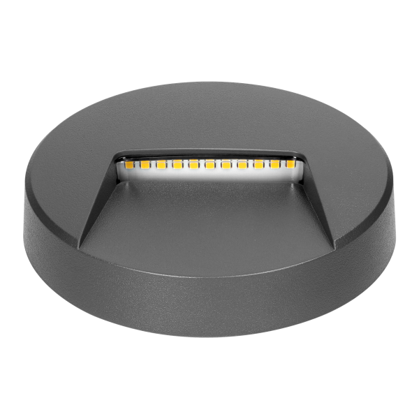 SLIGO LED 3W, Outdoor wall lamp, 240lm, IP65, 4000K, round, grey