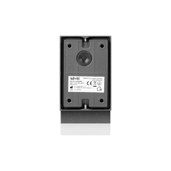 MORPH LED 6W, Outdoor wall lamp, 600lm, IP54, 4000K, grey