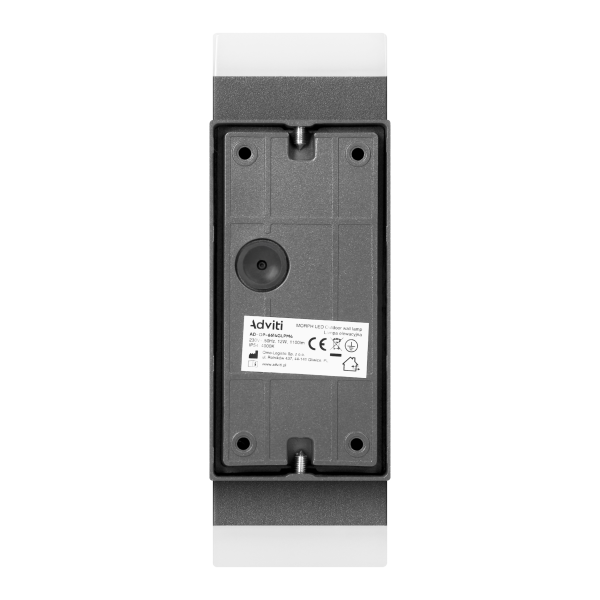 MORPH LED 12W, Double outdoor wall lamp, 1100lm, IP54, 4000K, grey