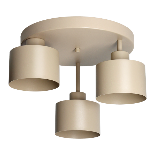 RAMOS pendant light, max. 3x 18 W, E27, beige